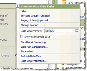 Common Data View Tasks